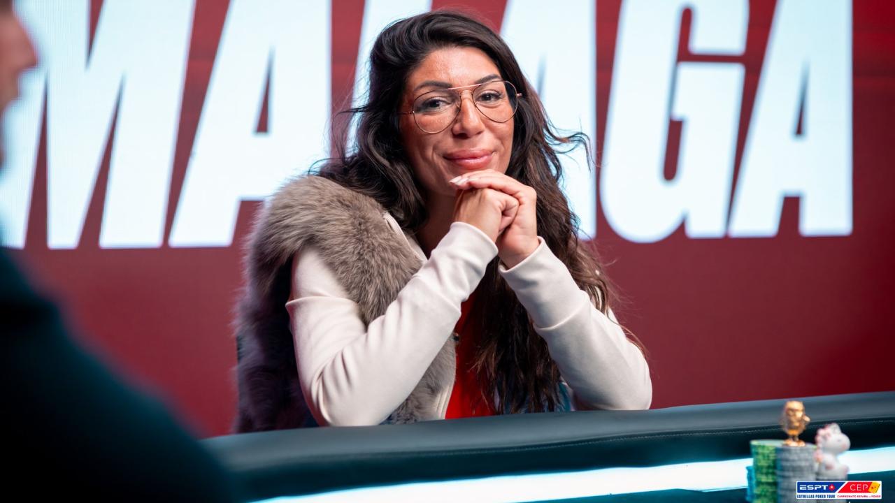 Shohre Marjaei 4ª clasificada del ESPT Málaga Main Event