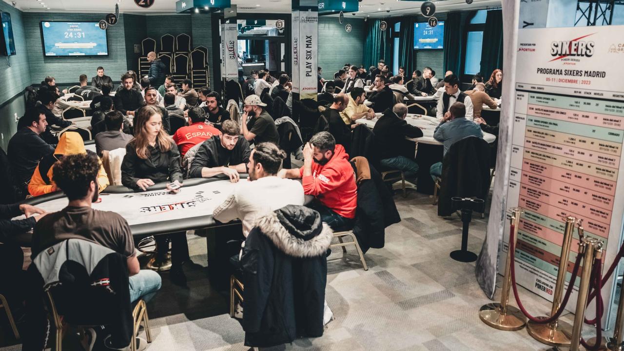 Ronda de reconocimiento en el Día 1B del SIXERS Main Event