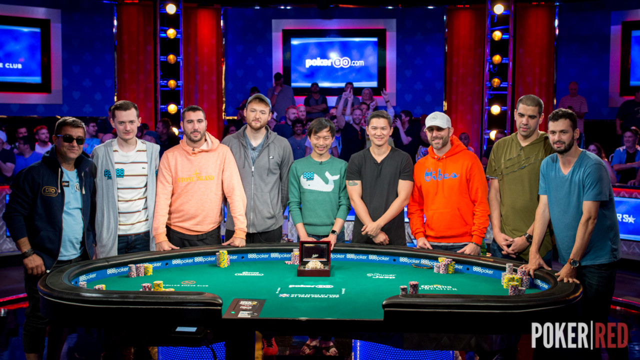 Así dará comienzo la FT del Main Event de las WSOP 2019