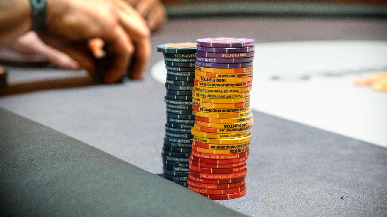 Stacks destacados durante la pausa de la cena en el Main Event CEP Murcia