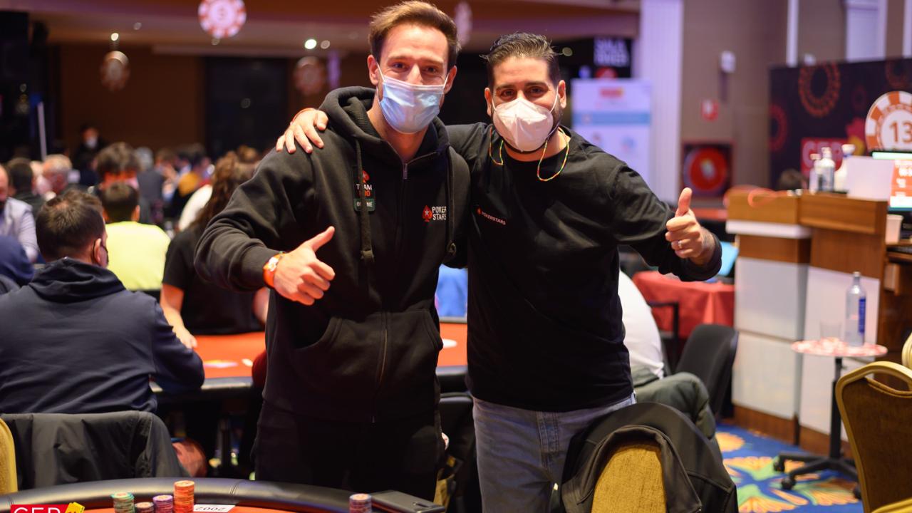 Steve Enríquez y Guillermo Sanz "WilloelPillo" compartiendo mesa y diversión en el Main Event 
