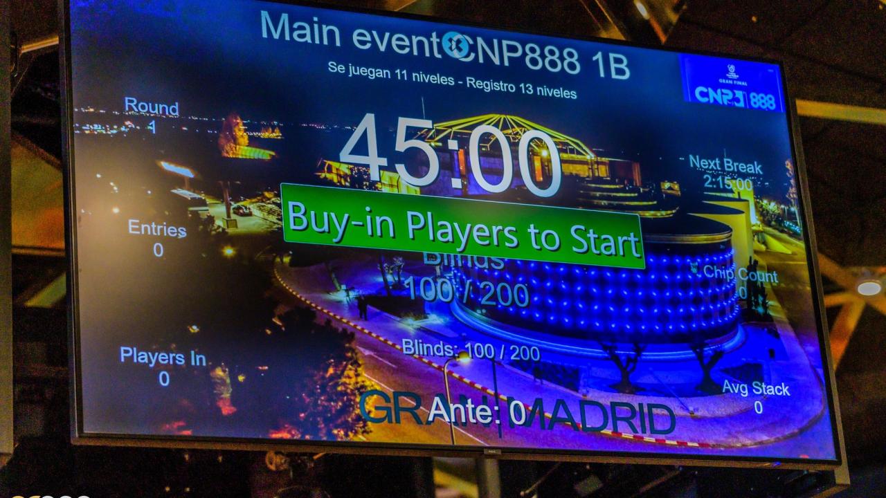 ¡El Main Event CNP888 Madrid en marcha con 161 jugadores! 