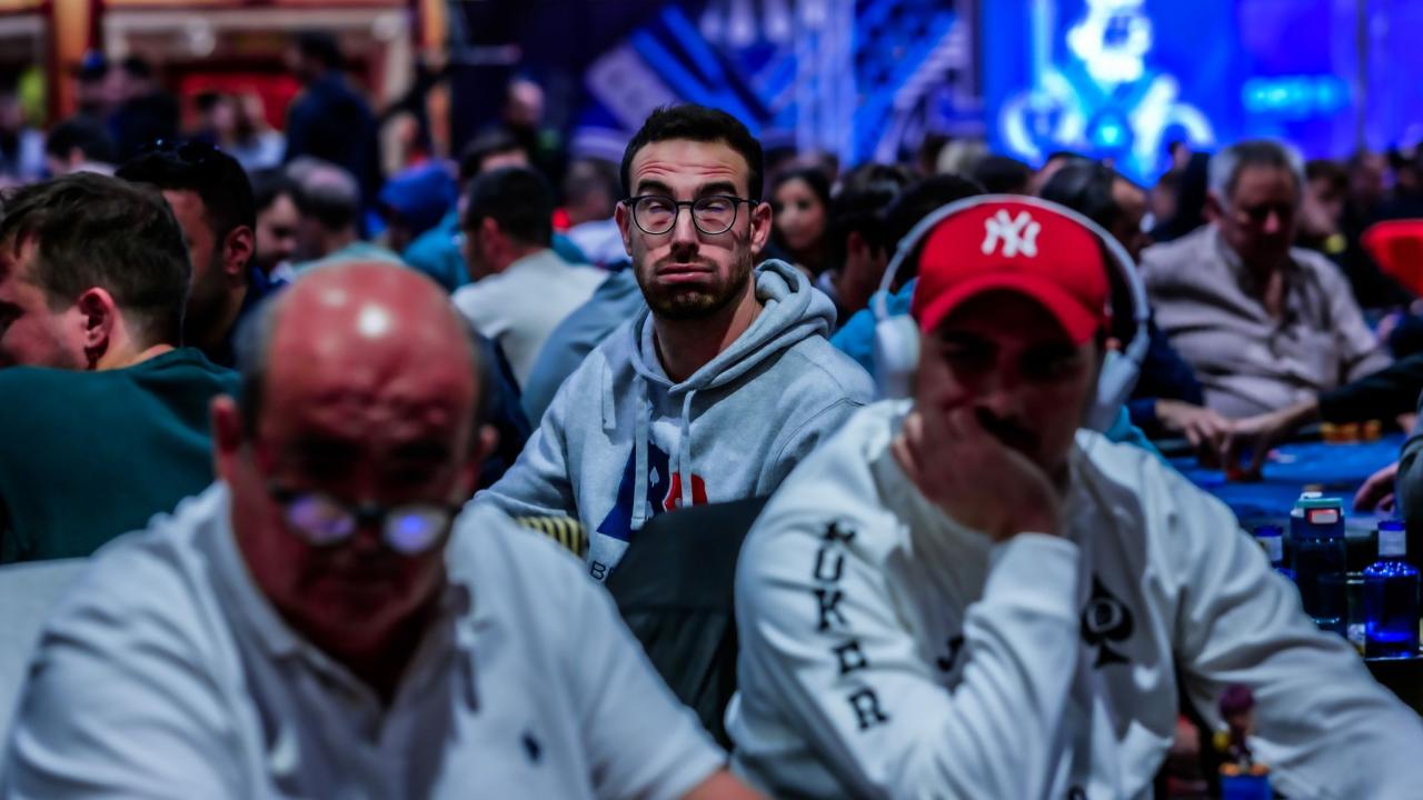 Vicent Boscà arma un bigstack justo antes de la fase de burbuja