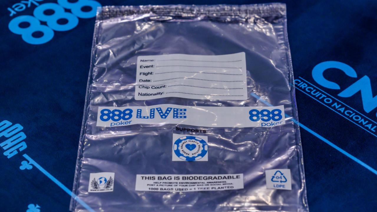 ¡El Circuito Nacional de Poker estrena bolsas biodegradables!