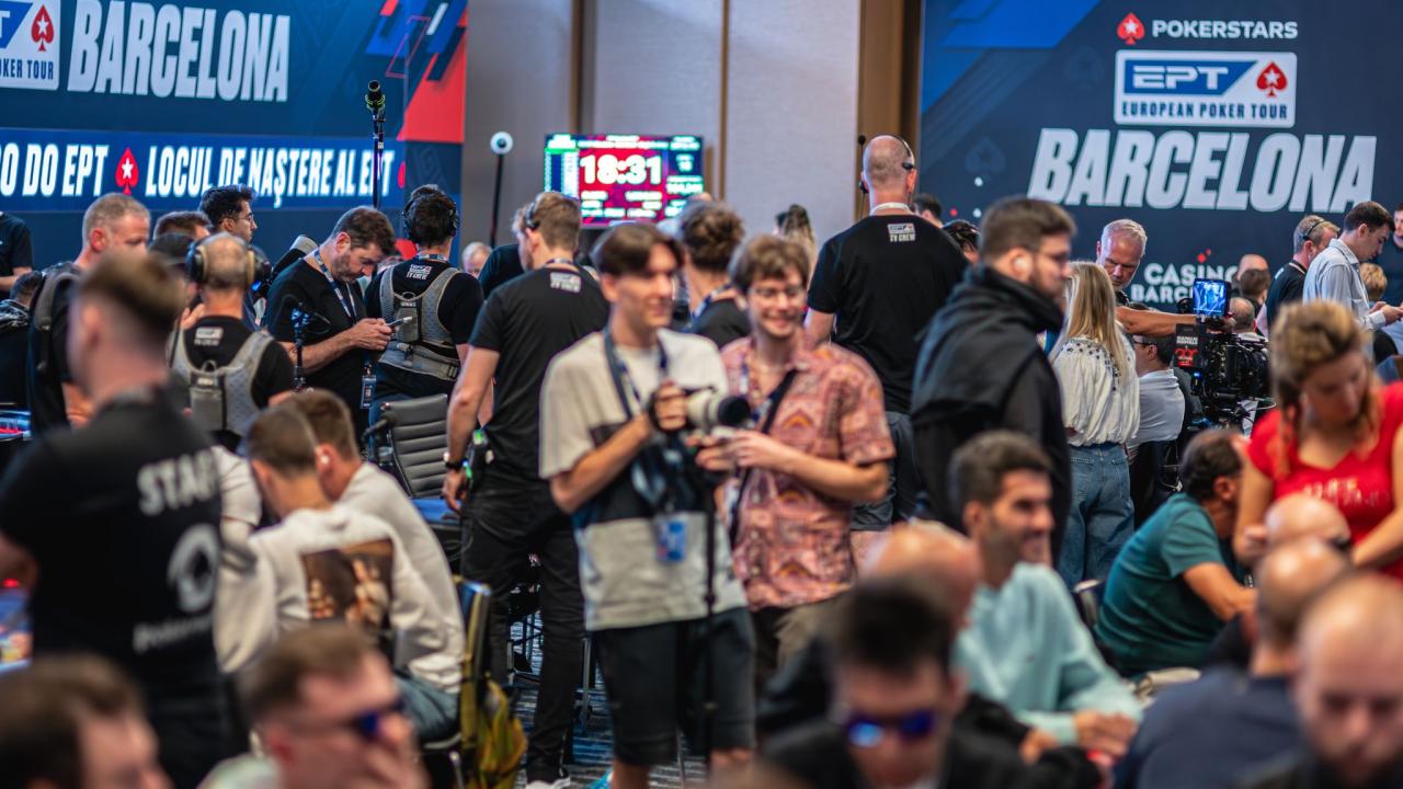 Chipcounts en el último descanso de la jornada EPT Barcelona 