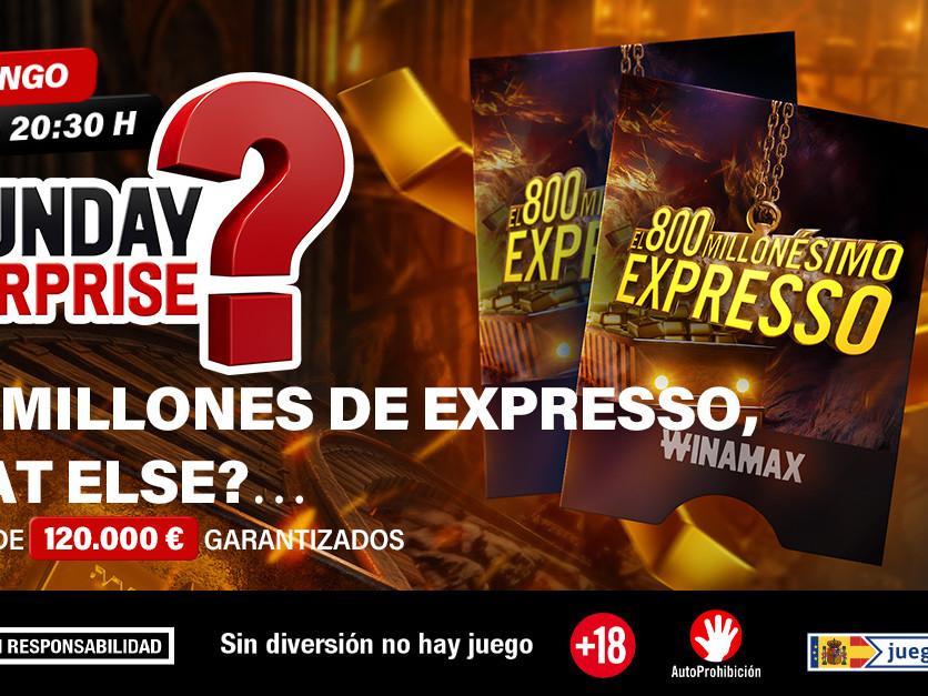 Sunday Surprise, millones garantizados y Sevilla en el horizonte: el fin de semana viene fuerte en Winamax
