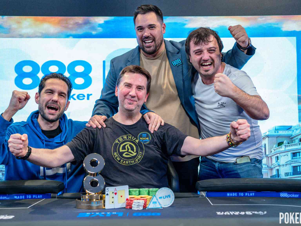 Gorka Akerreta sale triunfante del 888Live Madrid ganando el Main Event por 50.000 €adrid y 50.000 €