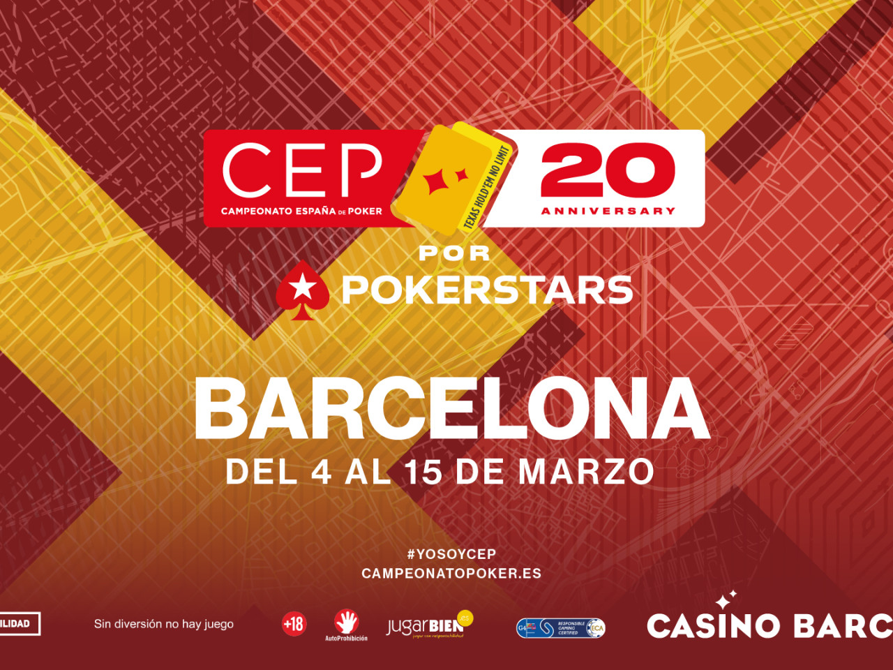 El Campeonato de España de Poker por PokerStars arrancará en Casino Barcelona la temporada de su 20 aniversario