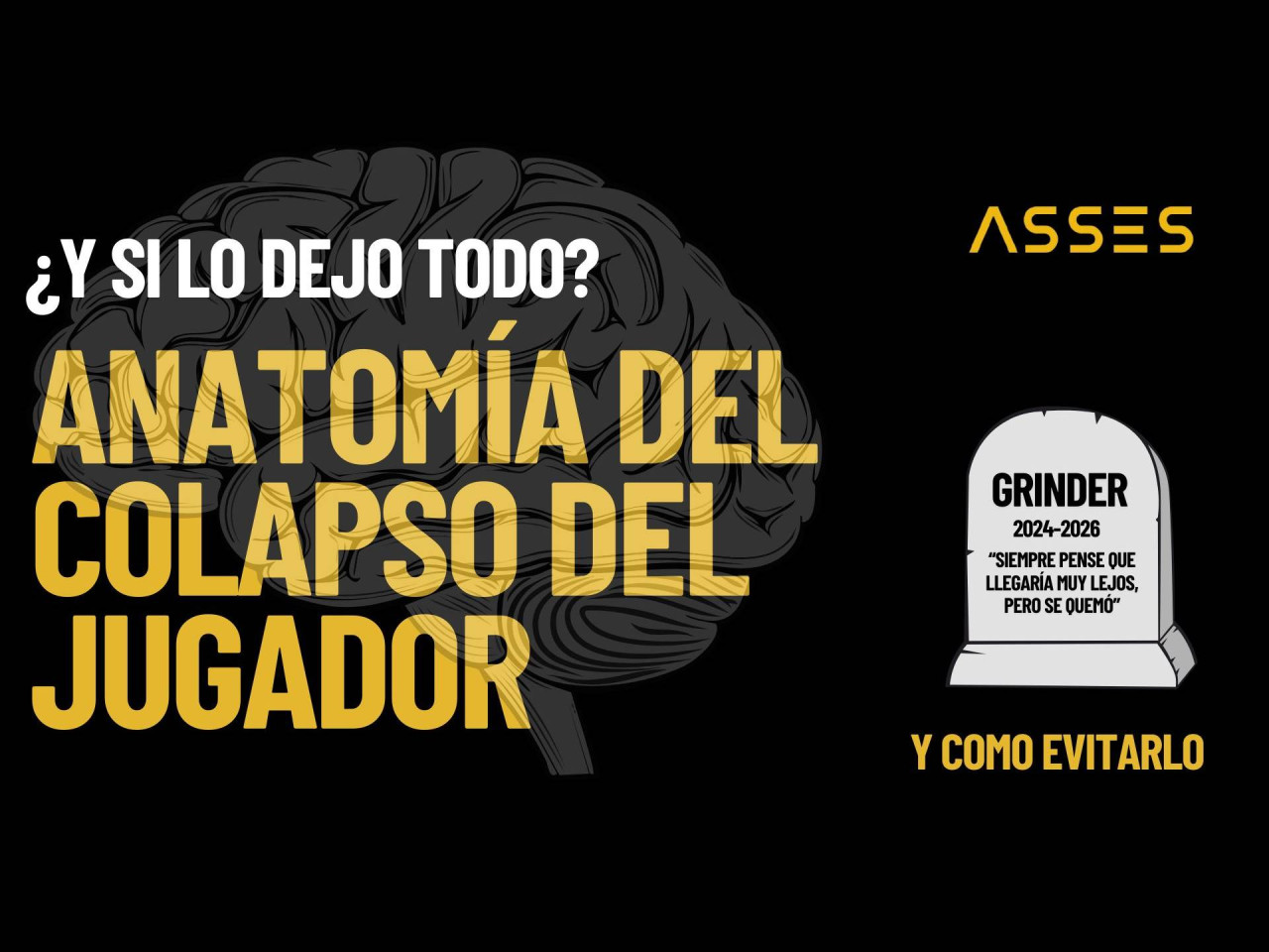 "¿Y si lo dejo todo?”: Anatomía del colapso del jugador y cómo evitarlo