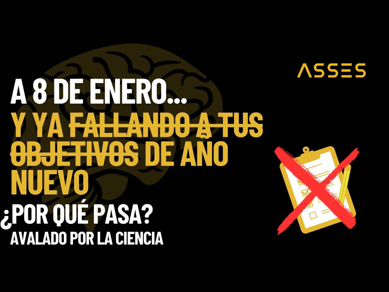 Estamos a 8 de enero. Y ya sabes que algo no está funcionando
