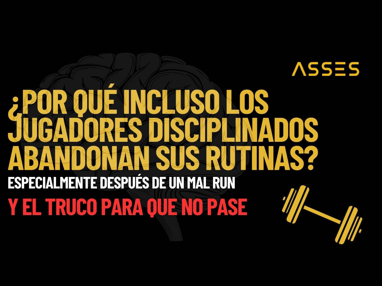 Por qué incluso los jugadores disciplinados abandonan sus rutinas