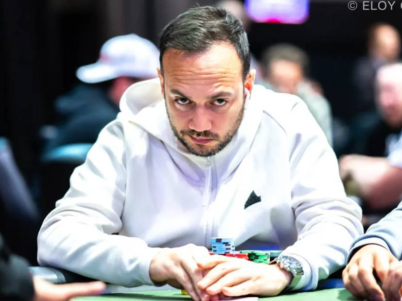 Antonio Galiana lidera la carrera por el brazalete en el Evento #3: $5,000 8-Handed NLH