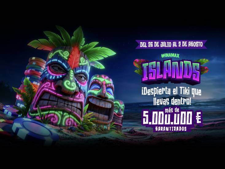 Winamax reparte más de 5.000.000 € GTD durante los próximos días en Winamax Islands