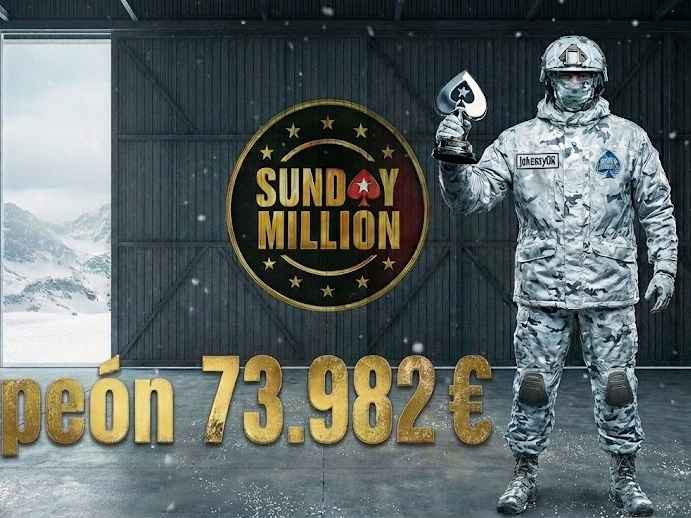 'Jokeezy06' se lleva el Sunday Million y un premiazo de 73.982 €