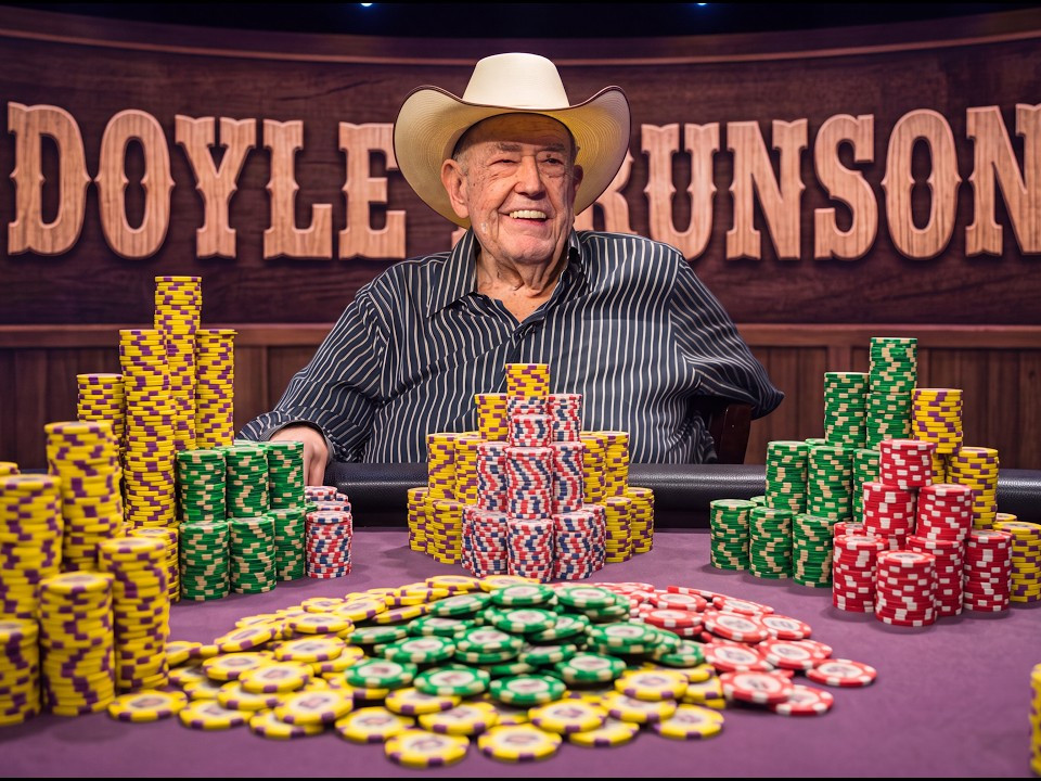 PokerGO reúne las mejores manos de Doyle Brunson, el padrino del poker